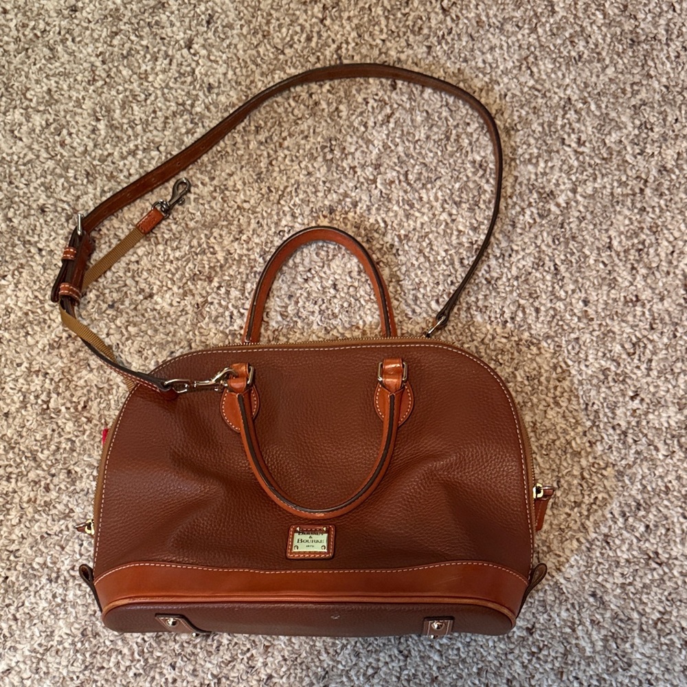 Dooney & Bourke Chestnut Leather Handbag